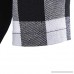 Fashion Mens Casual Plaid Printed Patchwork Short Sleeve T-Shirt Tops Black B07PRCYRNC
